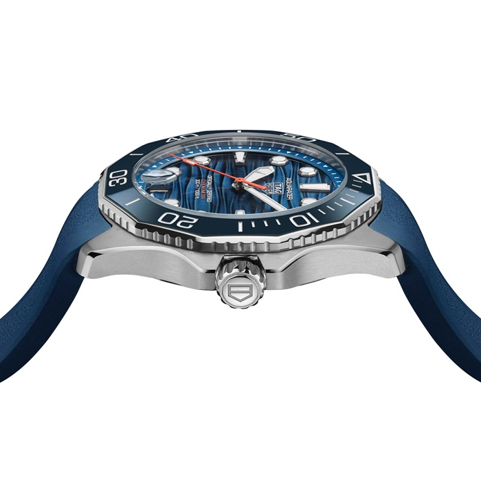 TAG Heuer Aquaracer Professional 300 Date 42 mm herreur blå gummi WBP5111.FT6259 - Billede 4