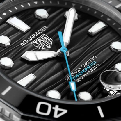 TAG Heuer Aquaracer Professional 300 Date 42 mm herreur sort gummi WBP5110.FT6257 - Billede 3