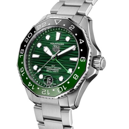 TAG Heuer Aquaracer Professional 300 GMT 42mm Herreur Grøn WBP5115.BA0013 - Billede 2