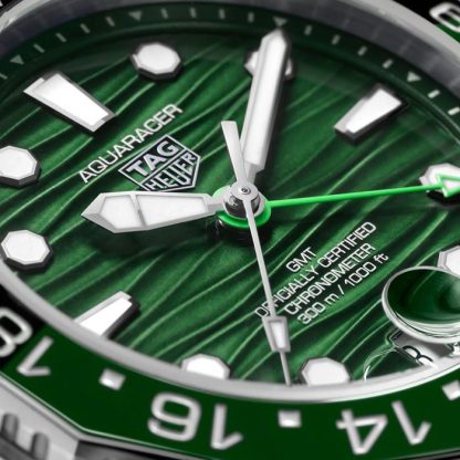 TAG Heuer Aquaracer Professional 300 GMT 42mm Herreur Grøn WBP5115.BA0013 - Billede 3