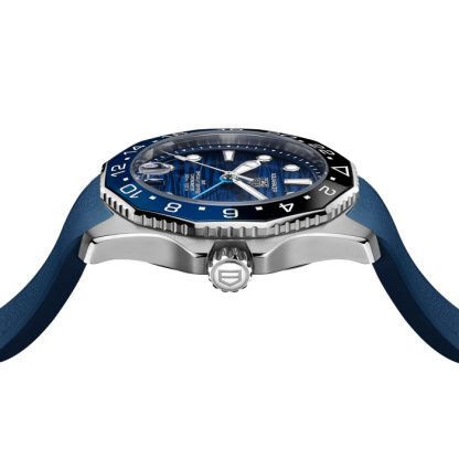 TAG Heuer Aquaracer Professional 300 GMT 42mm herreur blå gummi WBP5114.FT6259 - Billede 4
