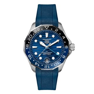 TAG Heuer Aquaracer Professional 300 GMT 42mm herreur blå gummi WBP5114.FT6259