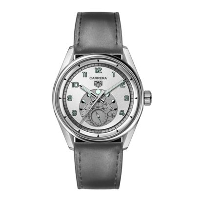 TAG Heuer Carrera Astronomer 39mm herreur sølv kalveskindsrem WBX2112.FC6615