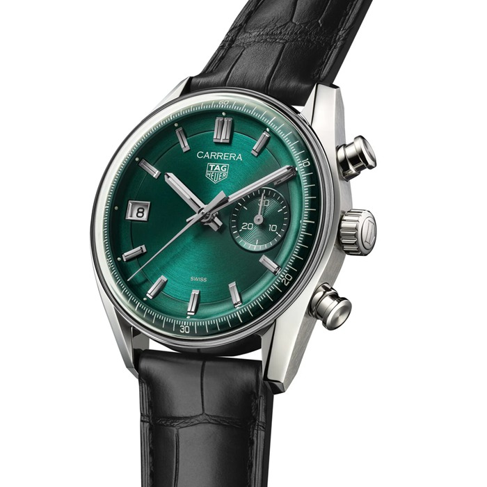 TAG Heuer Carrera Chronograph 39mm herreur grøn CBS2211.FC6545 - Billede 2