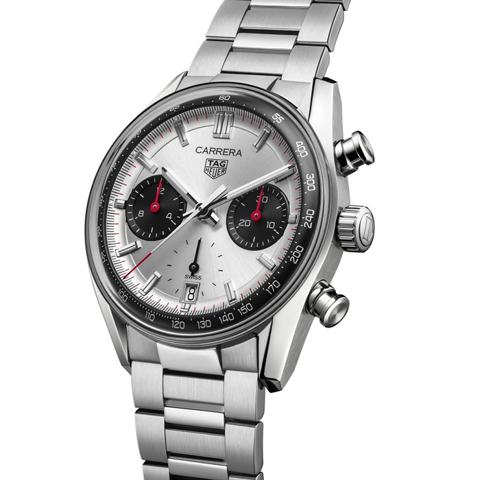 TAG Heuer Carrera Chronograph 39mm herreur sølv CBS2216.BA0041 - Billede 2