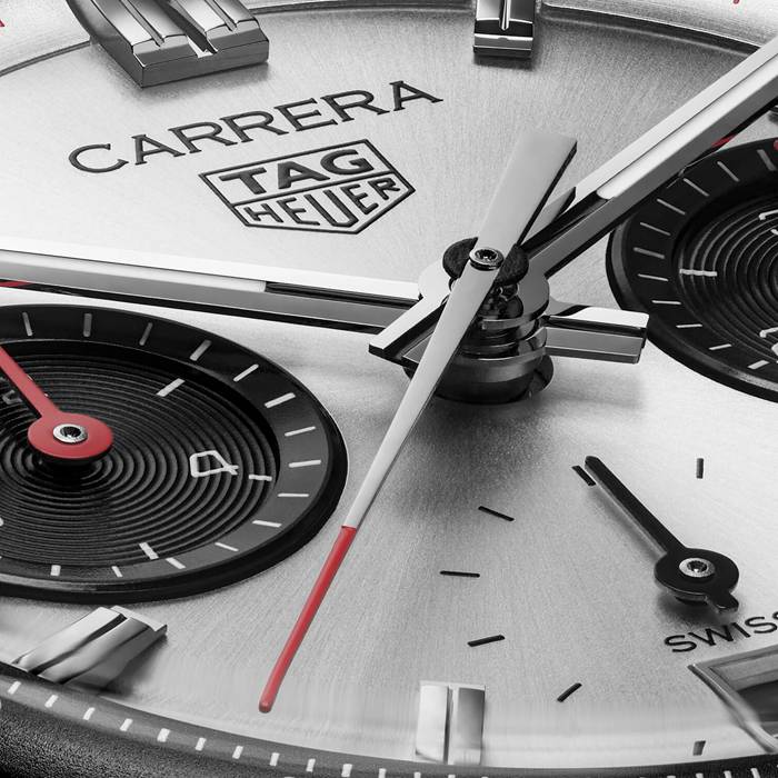 TAG Heuer Carrera Chronograph 39mm herreur sølv CBS2216.BA0041 - Billede 3