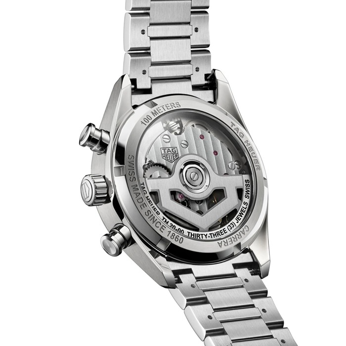 TAG Heuer Carrera Chronograph 39mm herreur sølv CBS2216.BA0041 - Billede 5