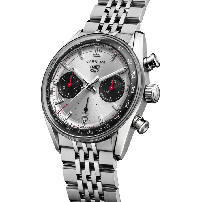 TAG Heuer Carrera Chronograph 39mm herreur sølv CBS2216.BA0048 - Billede 2