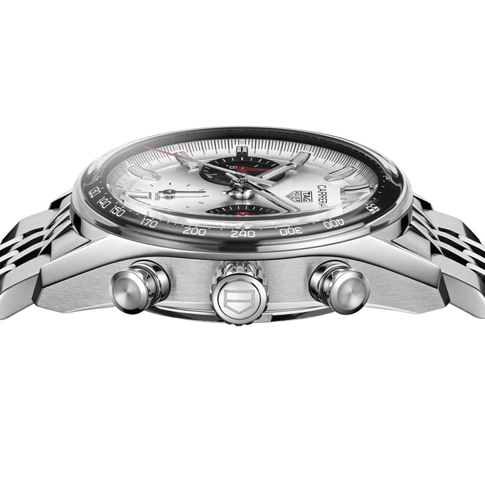 TAG Heuer Carrera Chronograph 39mm herreur sølv CBS2216.BA0048 - Billede 3