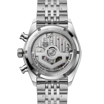 TAG Heuer Carrera Chronograph 39mm herreur sølv CBS2216.BA0048 - Billede 5
