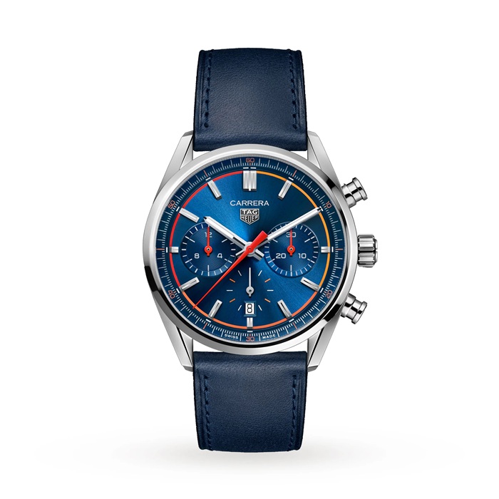 TAG Heuer Carrera Chronograph 42mm Herreur Blå CBN201D.FC6543