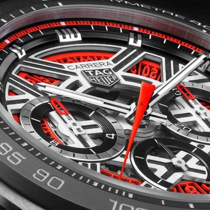 TAG Heuer Carrera Chronograph Extreme Sport 44 mm herreur rød CBU2082.FT6275 - Billede 3