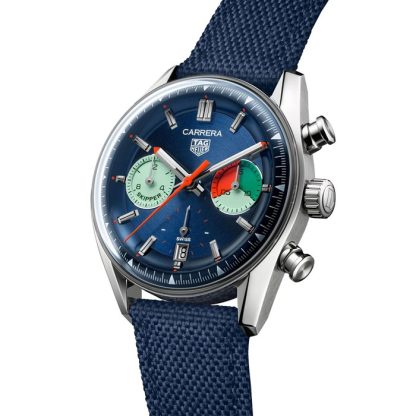 TAG Heuer Carrera Chronograph Skipper 39mm herreur blå CBS2213.FN6002 - Billede 2