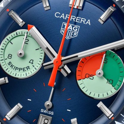 TAG Heuer Carrera Chronograph Skipper 39mm herreur blå CBS2213.FN6002 - Billede 3