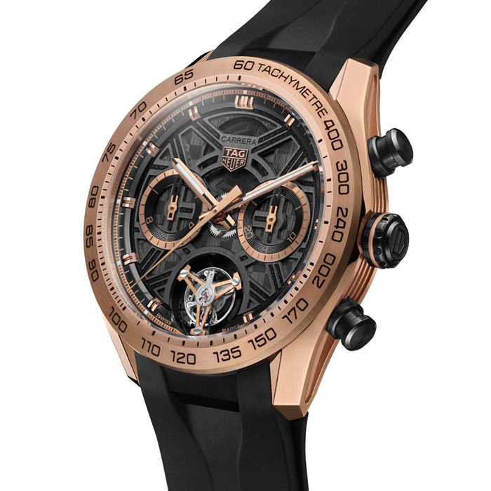 TAG Heuer Carrera Chronograph Tourbillon Extreme Sport 44mm Herreur 18k Guld & Titanium CBU5050.FT6273 - Billede 2
