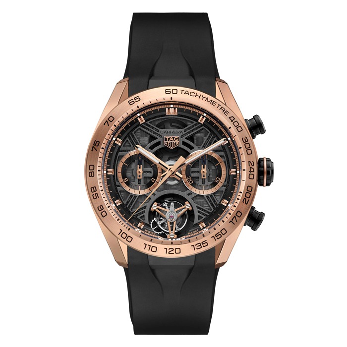 TAG Heuer Carrera Chronograph Tourbillon Extreme Sport 44mm Herreur 18k Guld & Titanium CBU5050.FT6273