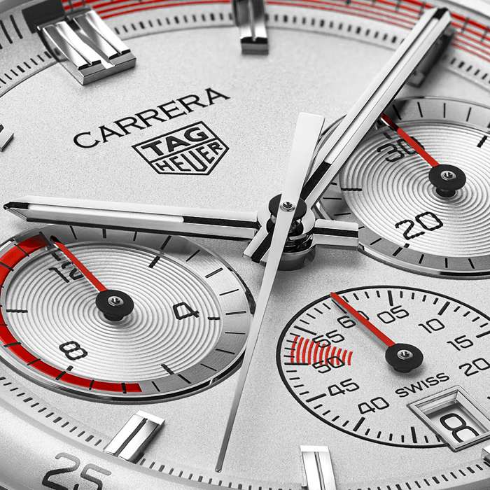 TAG Heuer Carrera Chronosprint X Porsche Special Edition 42 mm herreur sølv CBS2011.FC6529 - Billede 3