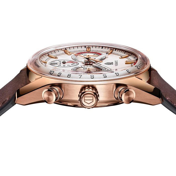 TAG Heuer Carrera Chronosprint X Porsche Special Edition 42mm herreur Beige CBS2040.FC8318 - Billede 3