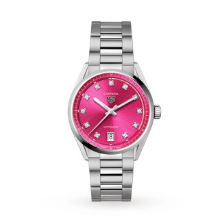 TAG Heuer Carrera Date 36mm dameur Pink Diamond Dot WBN2318.BA0001