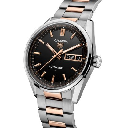TAG Heuer Carrera Day-Date 41 mm herreur sort rosaguld WDA2111.BD0001 - Billede 2