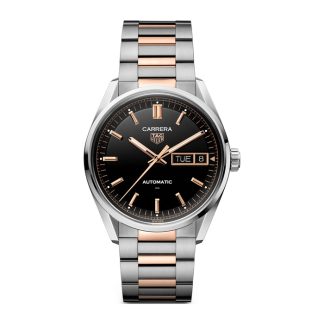 TAG Heuer Carrera Day-Date 41 mm herreur sort rosaguld WDA2111.BD0001