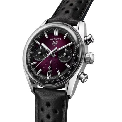TAG Heuer Carrera Glassbox 39mm herreur lilla CBS2219.FC6607 - Billede 2
