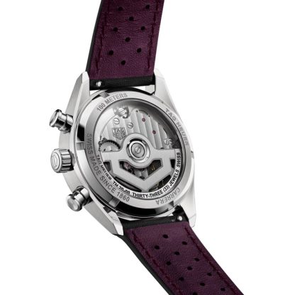 TAG Heuer Carrera Glassbox 39mm herreur lilla CBS2219.FC6607 - Billede 3