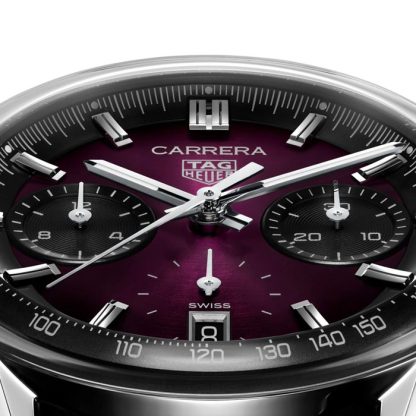 TAG Heuer Carrera Glassbox 39mm herreur lilla CBS2219.FC6607 - Billede 5