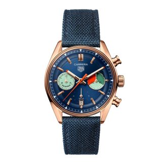 TAG Heuer Carrera Skipper Chronograph 39mm herreur blå CBS2241.FN8023
