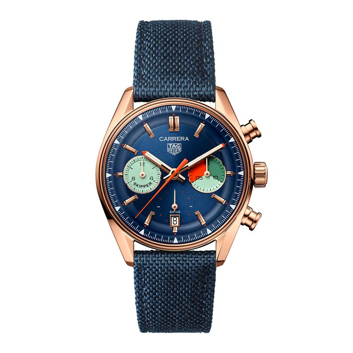 TAG Heuer Carrera Skipper Chronograph 39mm herreur blå CBS2241.FN8023