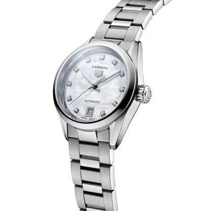 TAG Heuer Carrera Three-Hand 29 mm automatisk dameur WBN2412.BA0621 - Billede 2