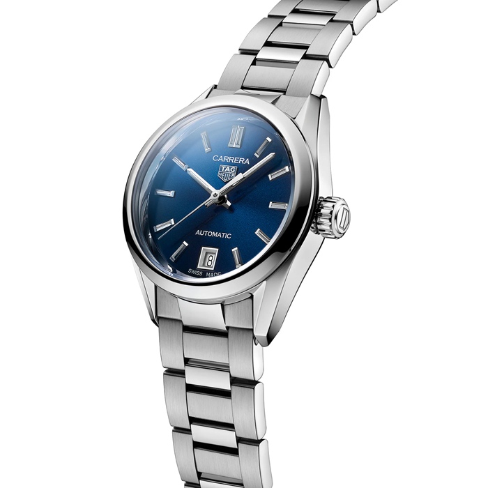 TAG Heuer Carrera trehånds 29 mm automatisk dameur WBN2411.BA0621 - Billede 2