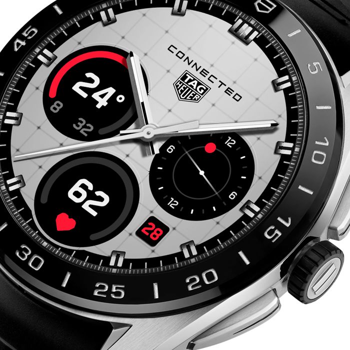 TAG Heuer Connected Calibre E5 45mm herreur sort gummirem SBT8A10.BT6292 - Billede 2
