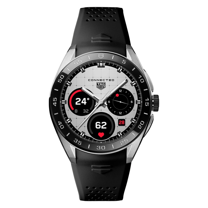 TAG Heuer Connected Calibre E5 45mm herreur sort gummirem SBT8A10.BT6292