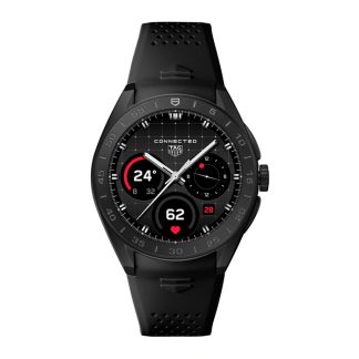 TAG Heuer Connected Calibre E5 45mm herreur titanium sort gummirem SBT8A80.BT6293