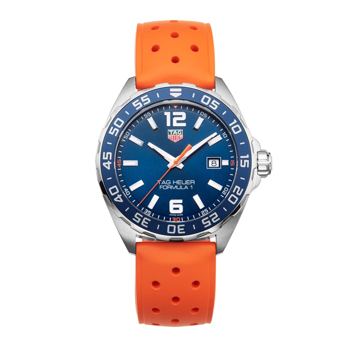 TAG Heuer Formula 1 43mm herreur orange gummirem WAZ1010.FT8028