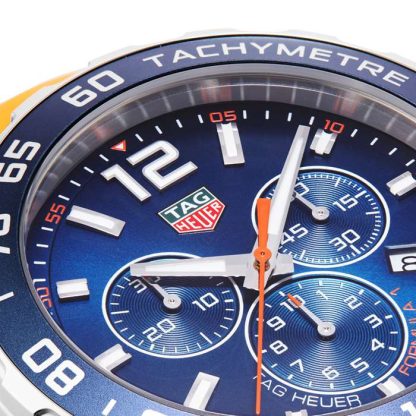TAG Heuer Formula 1 Chronograph 43mm herreur orange gummirem CAZ1014.FT8028 - Billede 2