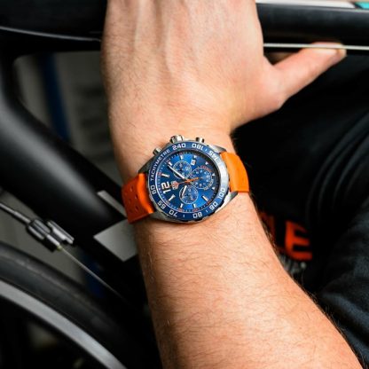 TAG Heuer Formula 1 Chronograph 43mm herreur orange gummirem CAZ1014.FT8028 - Billede 5