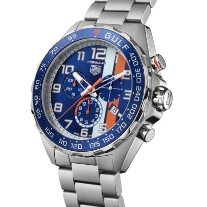 TAG Heuer Formula 1 Chronograph X Gulf 43mm herreur CAZ101AT.BA0842 - Billede 2