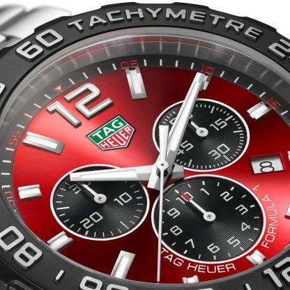 TAG Heuer Formula 1 Quartz Chronograph 200M 43mm Mens Watch Red CAZ101AN.BA0842 - Billede 3