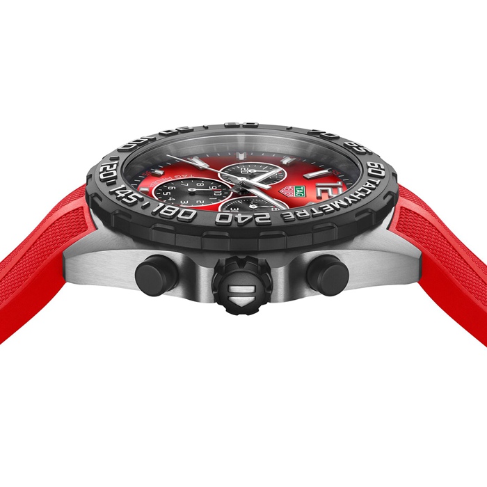 TAG Heuer Formula 1 Quartz Chronograph 200M 43mm Mens Watch Red Rubber CAZ101AN.FT8055 - Billede 4