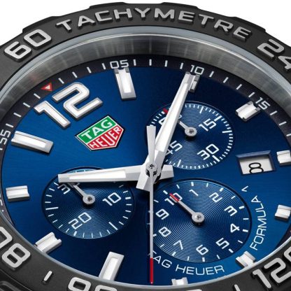 TAG Heuer Formula 1 Quartz Chronograph 200M 43mm herreur blå gummi CAZ101AV.FT8077 - Billede 3