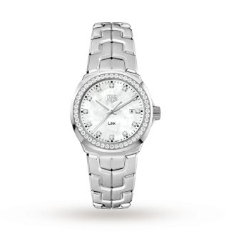 TAG Heuer Link 32mm Diamond Bezel dameur WBC1316.BA0600