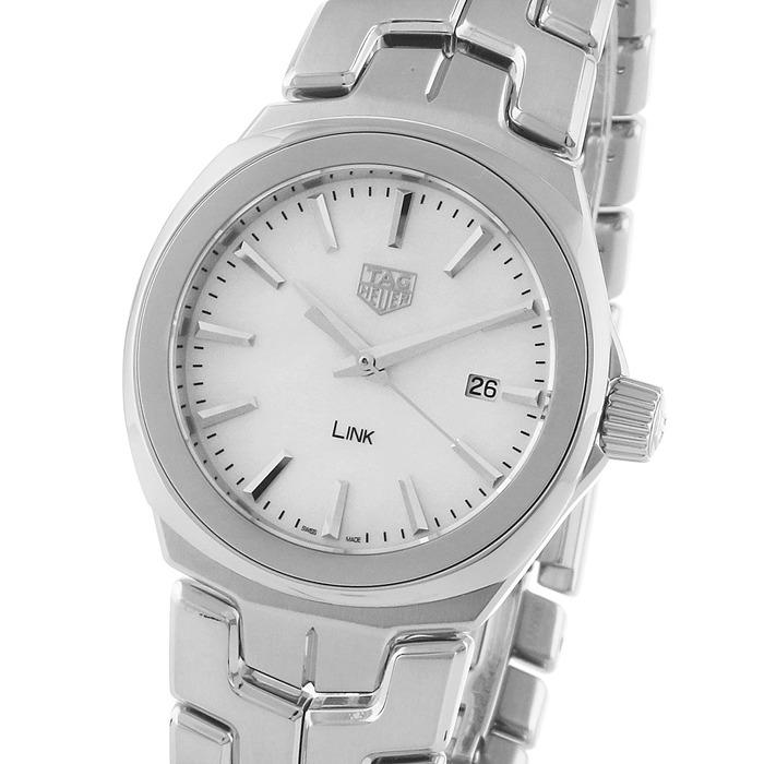 TAG Heuer Link Quartz Date Mother Of Pearl 32mm dameur WBC1310.BA0600 - Billede 3