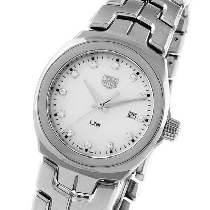 TAG Heuer Link Quartz Date Perlemor 32 mm dameur WBC1312.BA0600 - Billede 3