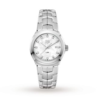TAG Heuer Link Quartz Date Perlemor 32 mm dameur WBC1312.BA0600