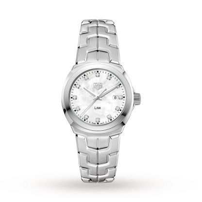 TAG Heuer Link Quartz Date Perlemor 32 mm dameur WBC1312.BA0600