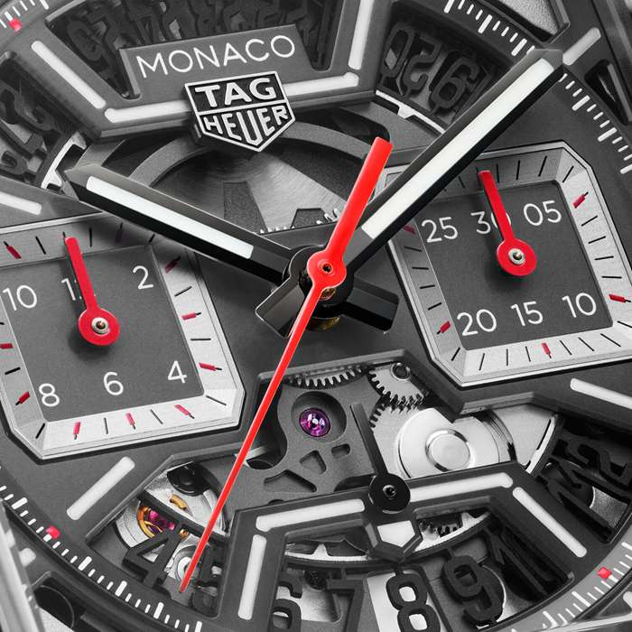 TAG Heuer Monaco Chronograph 39mm Herreur Titanium Sort CBL2183.FT6236 - Billede 3