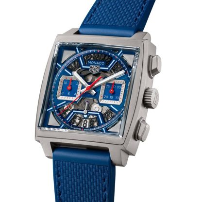 TAG Heuer Monaco Chronograph 39mm herreur Titanium Blue CBL2182.FT6235 - Billede 2