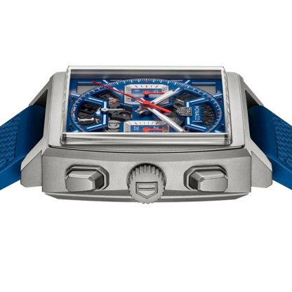 TAG Heuer Monaco Chronograph 39mm herreur Titanium Blue CBL2182.FT6235 - Billede 4